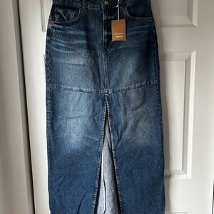 Reformation Tazz Maxi Denim Skirt